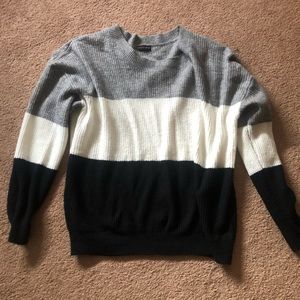 Ambiance apparel 3x color block sweater